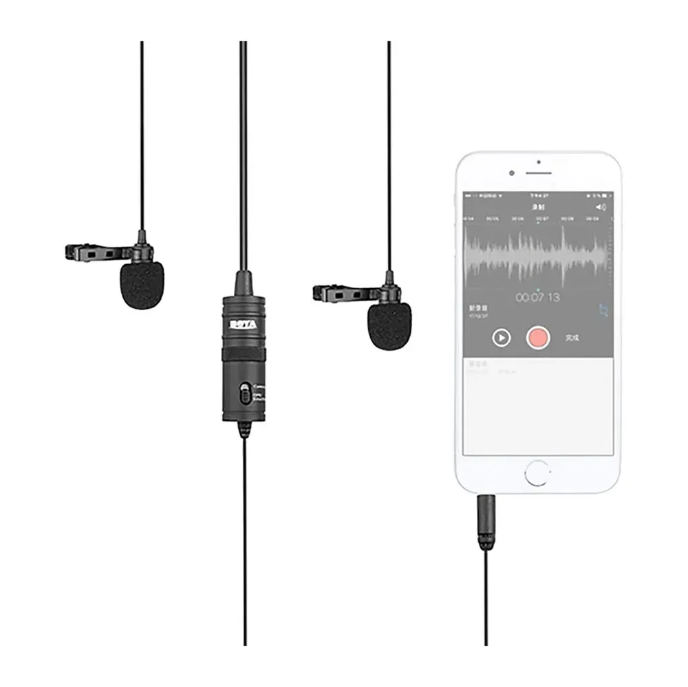 BOYA BY-M1DM Dual Omni Lavalier Microphone (2-Person Kit) – SpotEagle Tech2.webp