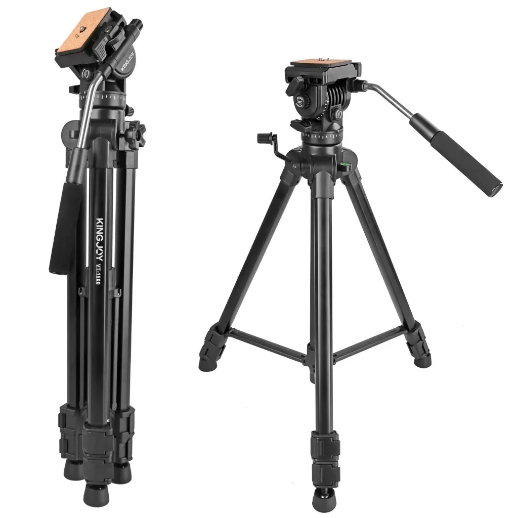 Kingjoy VT1500 Professional Tripod (PhotoVideo) – SpotEagle Tech.webp