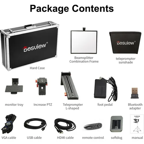 Desview T22 21.5″ Tablet Teleprompter Set – SpotEagle Tech1.webp