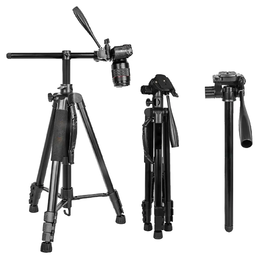 Kingjoy VT890H 3-Way Video Head Tripod + Monopod